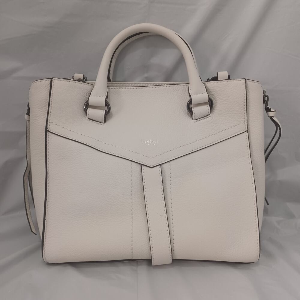Botkier Trigger White Leather Satchel